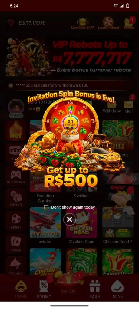 EK77 Game New Secure Online Earning Mobile App 2026
