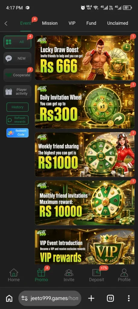 JEETO999 Game Promotions